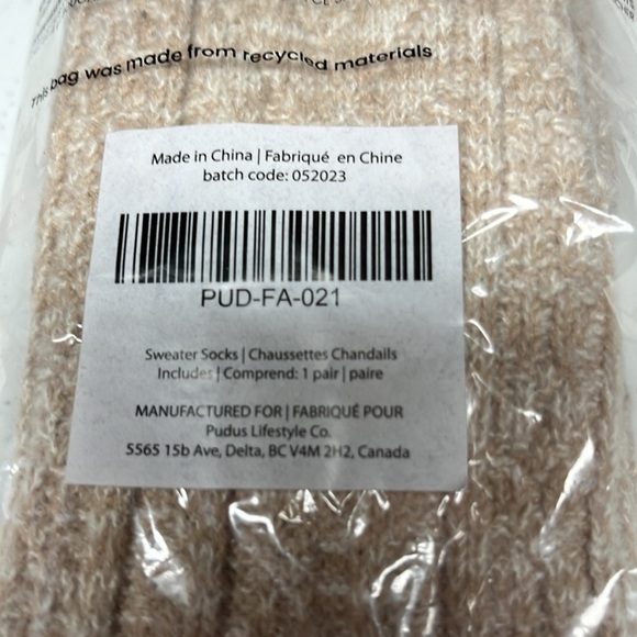 Padua Sweater Socks Thigh High - Picture 4 of 4